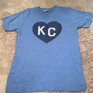 Lt. Blue KC Heart Woman’s Tee Charlie Hustle